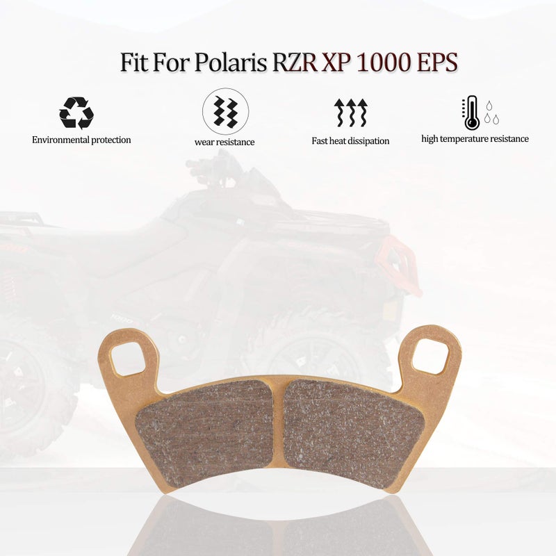 RANSOTO Brake Pads Compatible with RZR XP 1000, RZR 1000 XP 4 2014-2023, RZR RS1 2018 2019 2020 2021 2022 Sintered Metal Front and Rear Brake Pad Set of 4 - Image 4